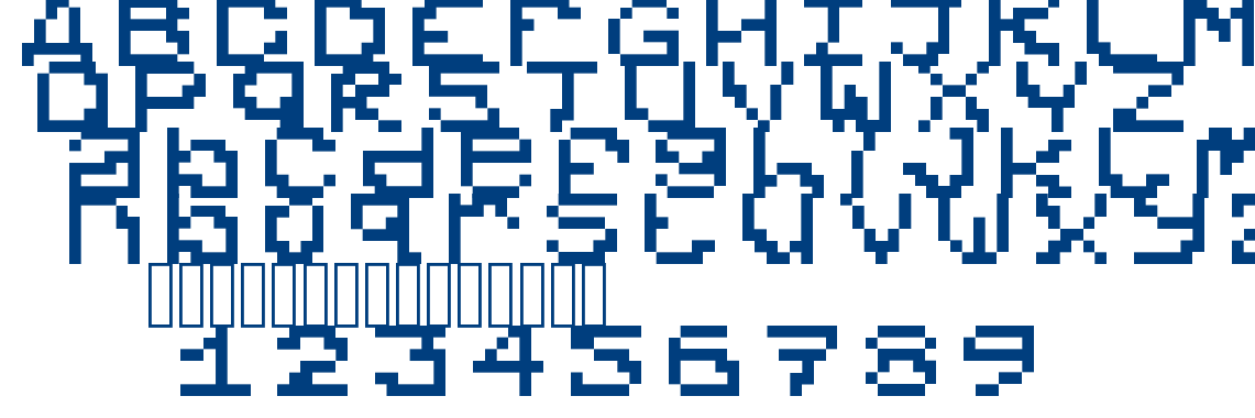 Dead Pixels 8×8 Regular font